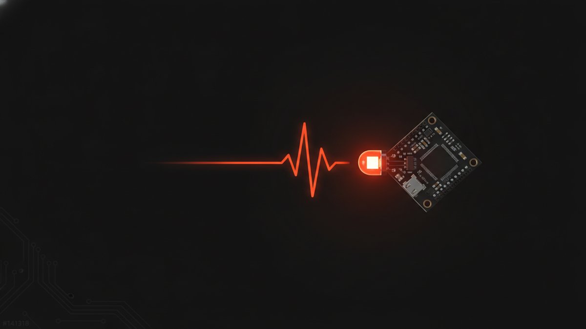 PWM signal dimming an LED from a digital pin
